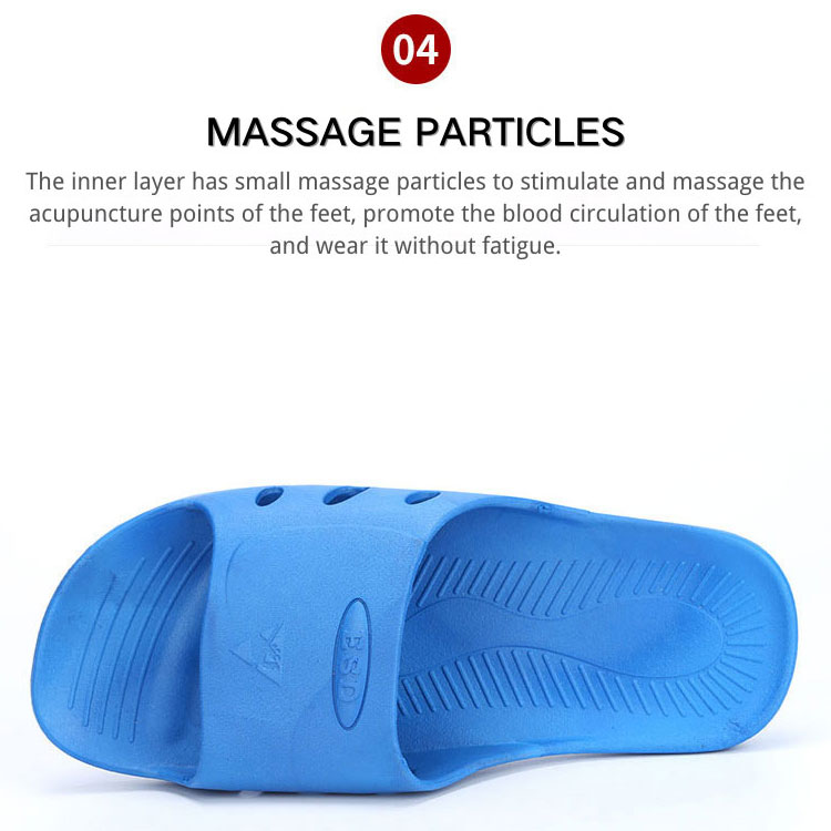 LN-1577101B क्लीन रूम एंटी-स्टैटिक स्लीपर क्लीनरूम पीवीसी नॉन-स्लिप चप्पल