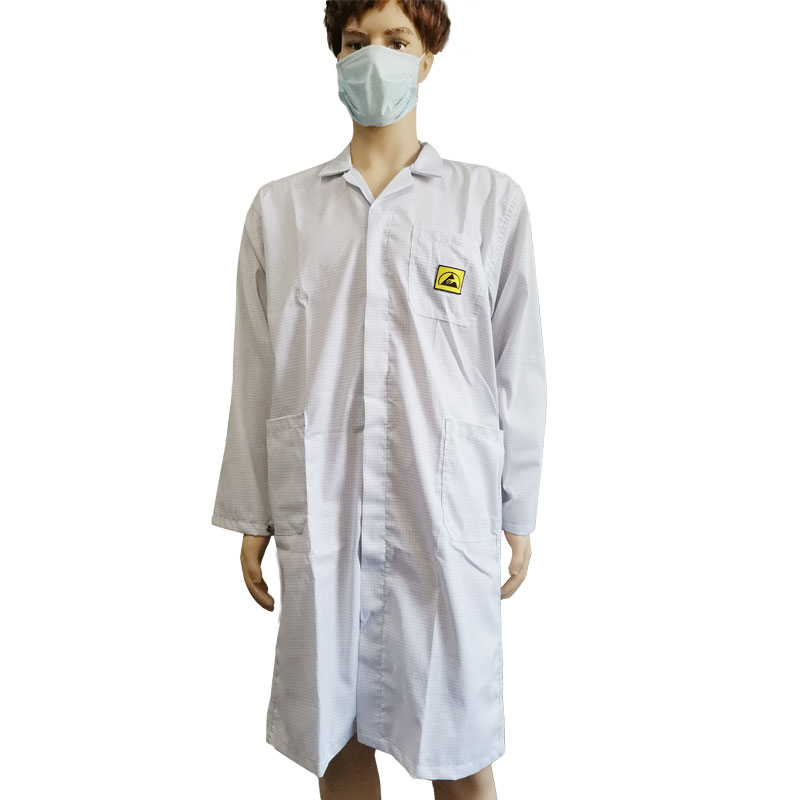 एलएन -1560102 एएसडी गारमेंट एएसडी कपड़े क्लीनरूम एंटीस्टेटिक कपड़े