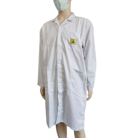 एलएन -1560102 एएसडी गारमेंट एएसडी कपड़े क्लीनरूम एंटीस्टेटिक कपड़े