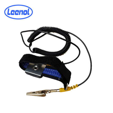 क्लीनरूम एंटी स्टेटिक वेल्क्रो ईएसडी कलाई का पट्टा